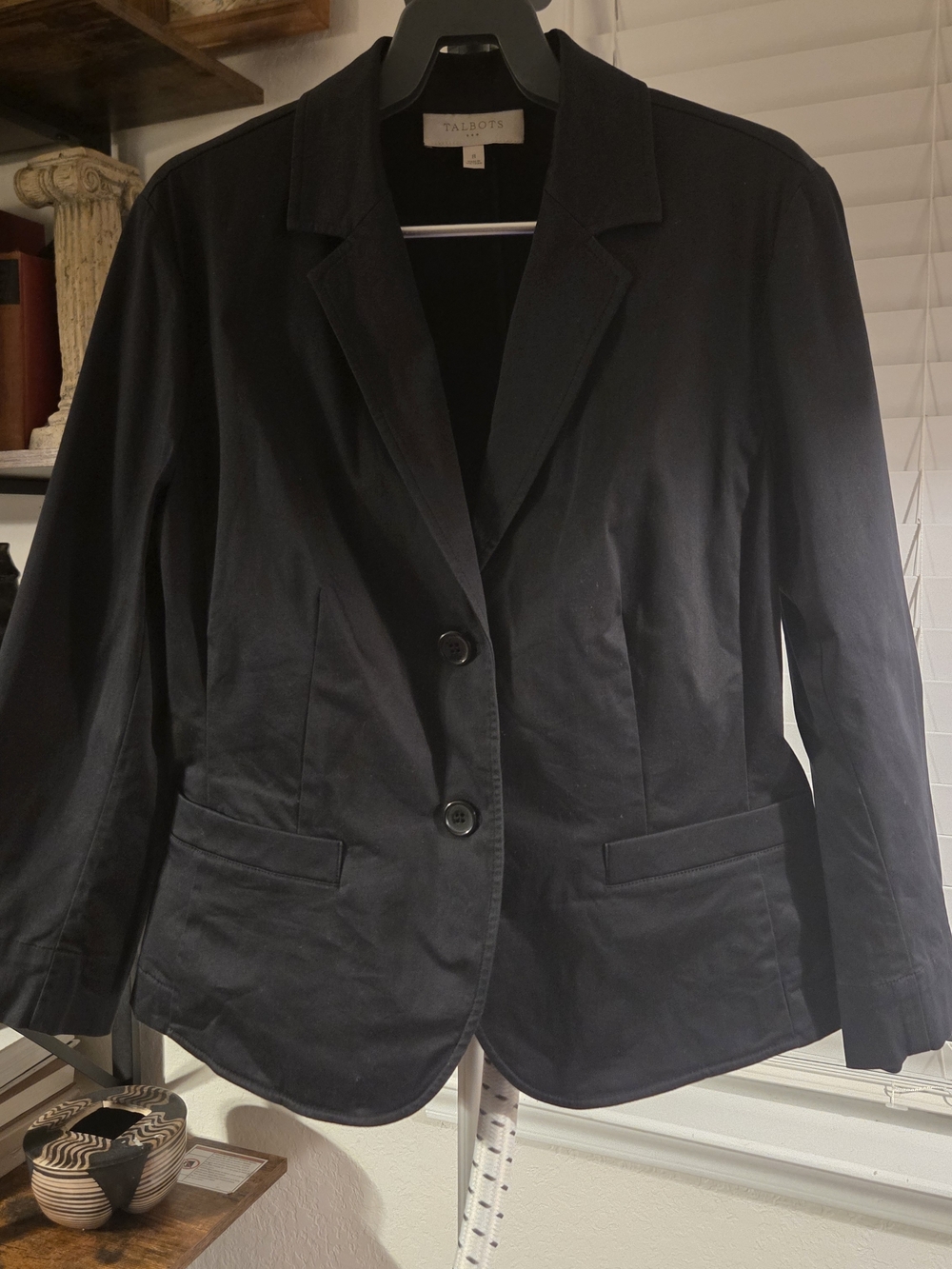 Talbots Black Classic Two-Button Women's Blazer